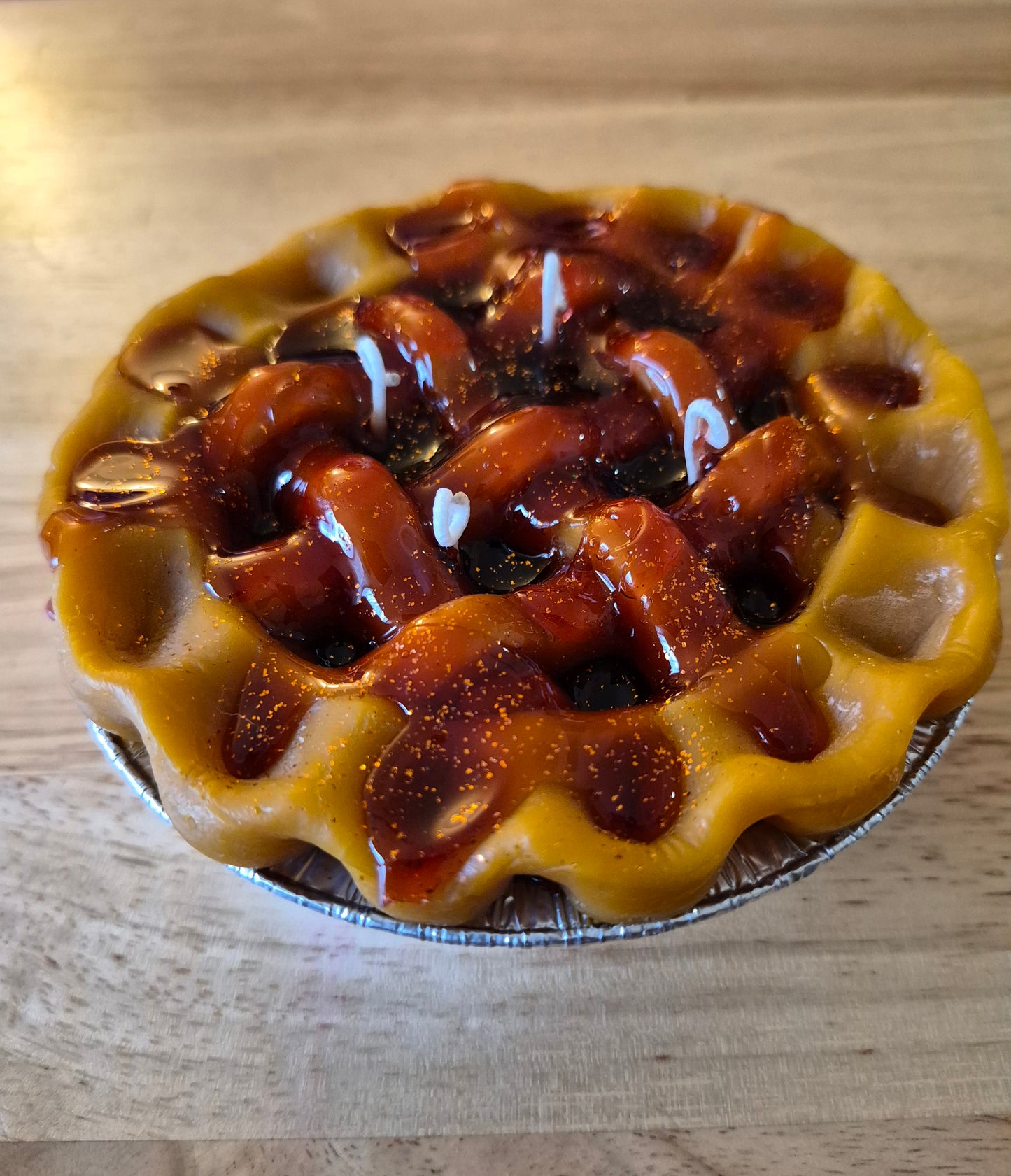 Apple Lattice 5-inch Pie Candle