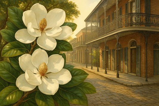magnolia blooms in new orleans